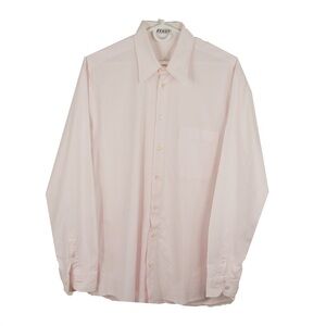 Vintage Gianfranco Ferre Light Pink Button Up Long Sleeve Dress Shirt
